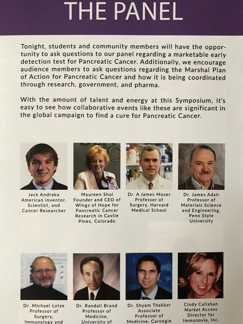 I CAN SIDELINE PANCREATIC CANCER” SYMPOSIUM