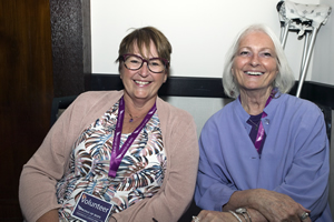 Volunteers Vicki Sperring and Alison Biggs