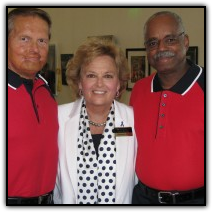 Brian Shul, left, Maureen Shul and Walter Watson