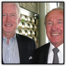 James Huffman, left, takes time for a photo with Rogers Hemphill