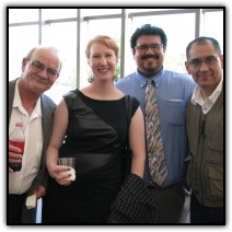 It’s a fun night out for Dani Rush, left, Daisy Urso, Jim Urso and Arturo Garcia