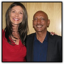 Inspiring survivors: Dr. Jill Pechacek, left, and Elias Gebru