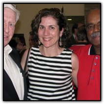 Ron and Valerie Fitzpatrick get a photo with the evening’s speaker Walter Watson