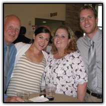 Team Hause: Chuck, left, Andrea, Laura and Mike Hause